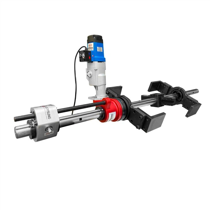 Bärbar linjeborrmaskin för grävmaskiner